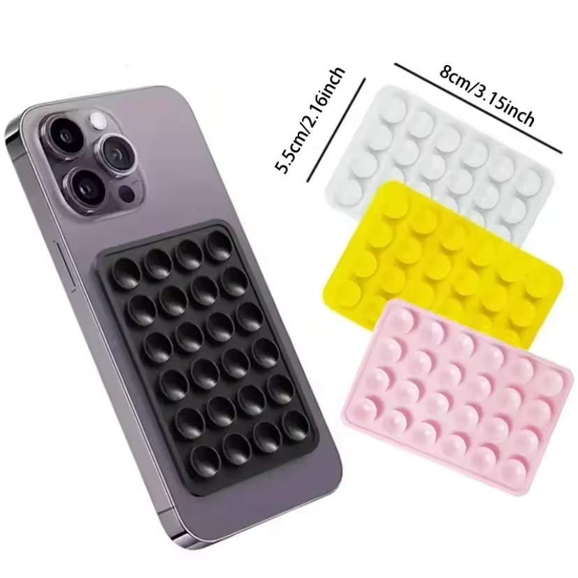 Phone Cases - Alfombrilla de silicona con ventosa para