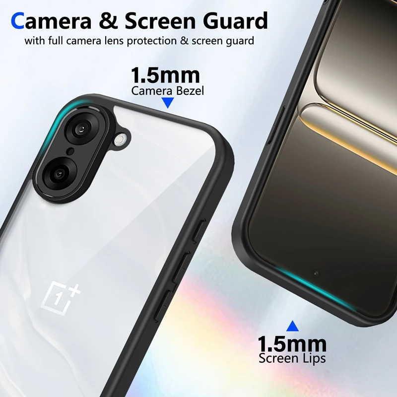Funda transparente no amarille - Clear Shockproof Bumper Case reseña y precio