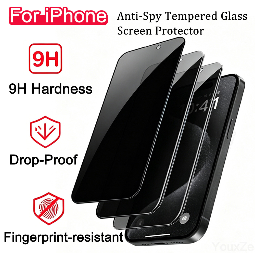 Protector de pantalla de vidri - Anti Spy Privacy Glass Case reseña y precio