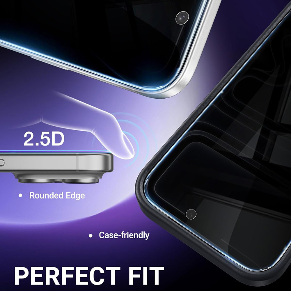 Protector de pantalla de vidri - Anti Spy Privacy Glass Case reseña y precio