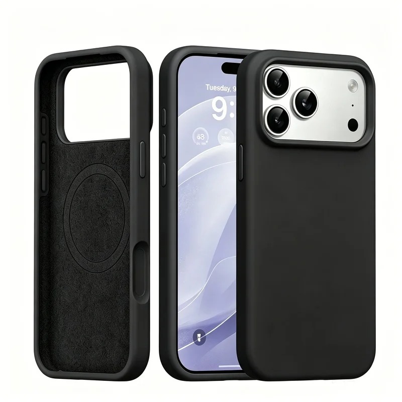 Funda de silicona líquida con  - Liquid Silicone Magnetic Phone Case reseña y precio