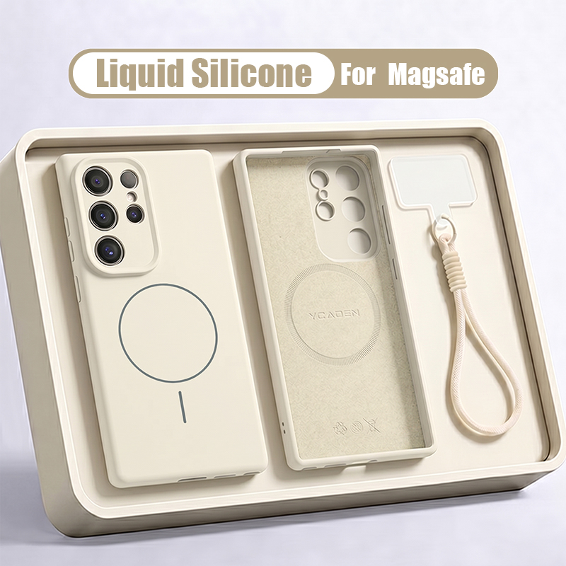 Funda de silicona líquida con  - Liquid Silicone Magnetic Phone Case reseña y precio