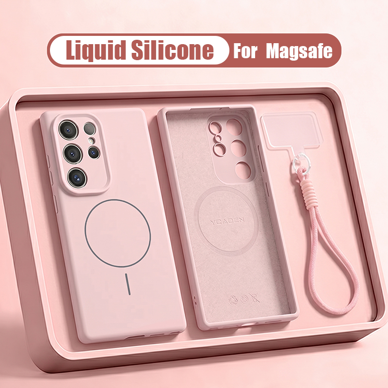Funda de silicona líquida con  - Liquid Silicone Magnetic Phone Case reseña y precio
