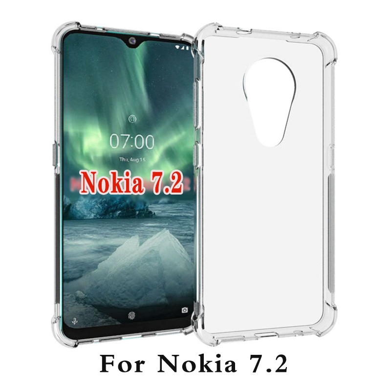 Para Nokia 7,2 TA-1193 TA-1178 - Clear Shockproof Bumper Case reseña y precio
