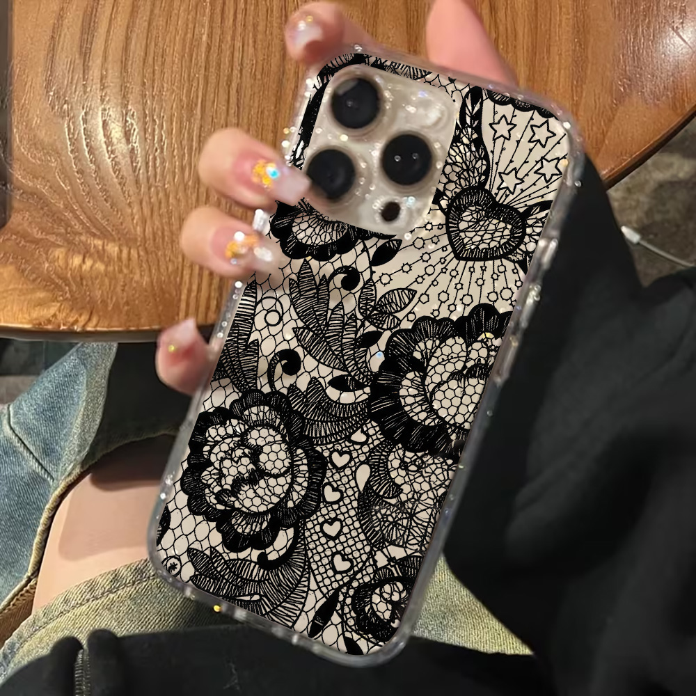 Funda Transparente con Flores  - Clear Shockproof Bumper Case reseña y precio