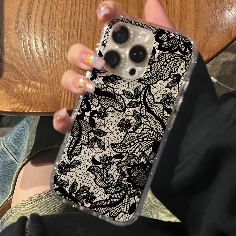 Funda Transparente con Flores  - Clear Shockproof Bumper Case reseña y precio